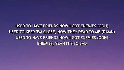 Post Malone - Enemies feat. DaBaby (Lyrics)