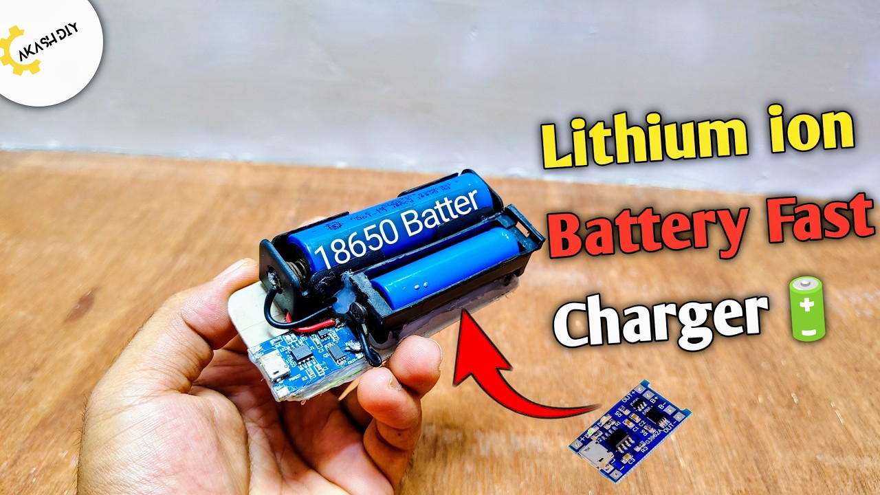 How to Make 3.7V Lithium Battery Charger at Home | Fast 18650 DIY Auto ...