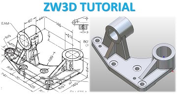 ZW3D Tutorial  51 | 3D Modeling Basic Design Beginners