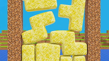 Minecraft Softbody Beach Sand Tetris Simulation