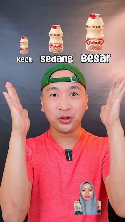 Minum yakult kecil sedang besar