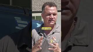 delivery driver wrecks in customers yard in Zachary