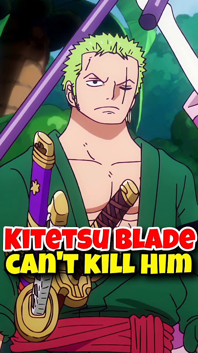 The Kitetsu blade can't curse Zoro #shorts #onepiece #anime