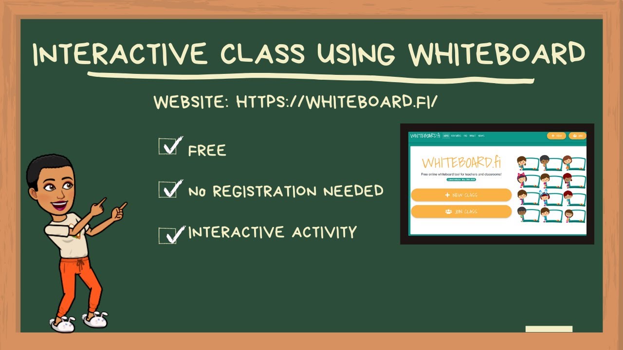 WHITEBOARD.FI TUTORIAL INTERACTIVE ONLINE CLASS USING WHITEBOARD