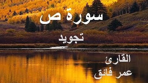 سورة ص - القارئ عمر فائق