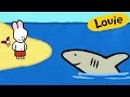 Tiburón - Louie dibujame un tiburón | Dibujos animados para niños