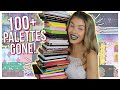 Eyeshadow Palette Collection & Declutter | Getting Rid Of 100+ Palettes