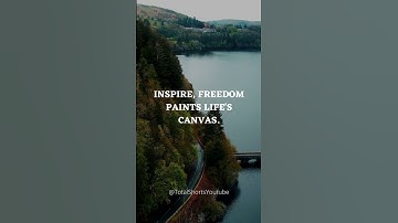 Inspire, Freedom paints lifes canvas! #Shorts