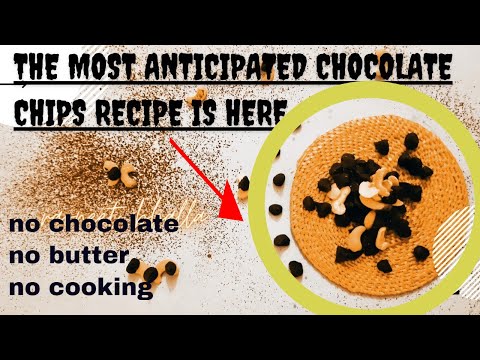 How to Make CHOCOLATE Chips at Home With Cocoa Powder (No COOKING method)