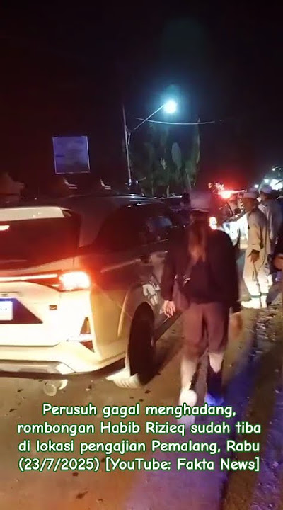 Rioters failed to stop them, Habib Rizieq's group has arrived at the Pemalang religious study loc...