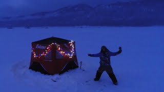 Camping On The Ice! (First Time)