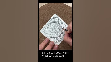 Mindful Monday 10. Draw along with me and create this tile using the Zentangle Method. #zentangle