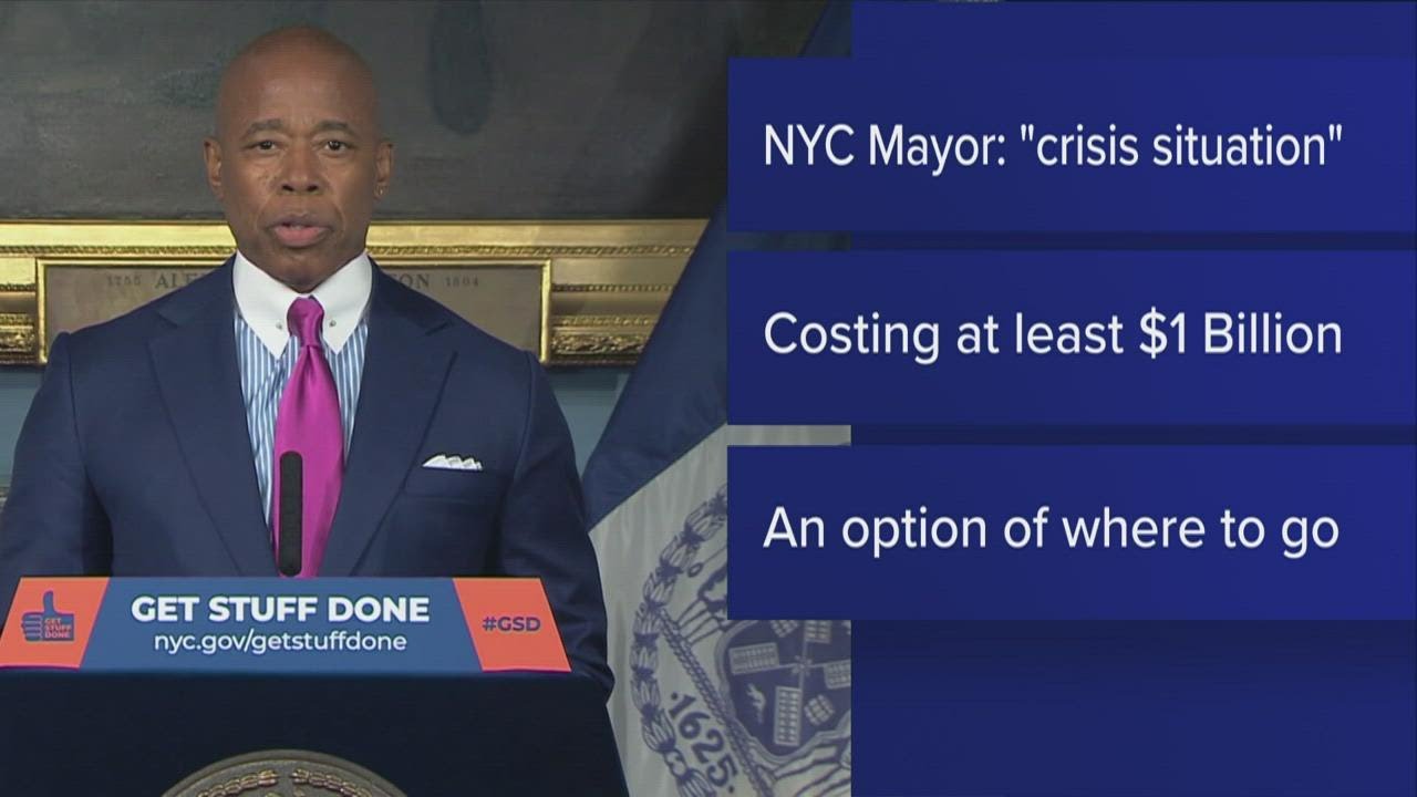 NYC mayor declares state of emergency over migrants - YouTube