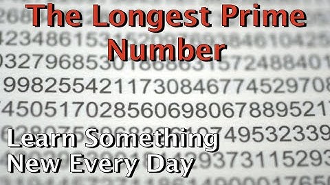 The Largest Prime Number: LSED 37