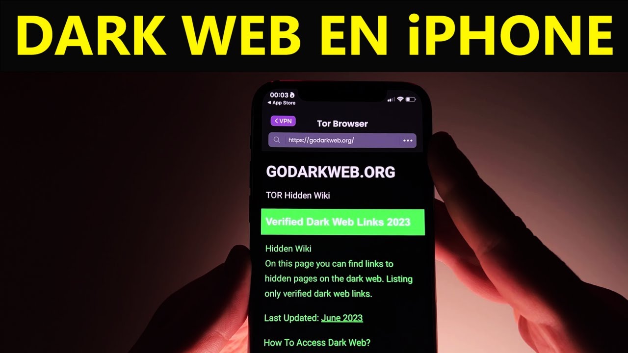 Dark web on iphone