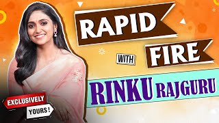 Exclusively Yours : Rapid Fire With Rinku Rajguru | रिंकू राजगुरू धमाल रॅपिड फायर | Rajshri Marathi