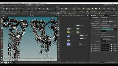 Fluid Morphing Effect with FLIP solver in sidefx houdini + Hip file