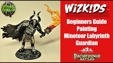 Wizkids Games, Beginners Painting Guide, Minotaur Labyrinth Guardian, Wave 12 (HD)