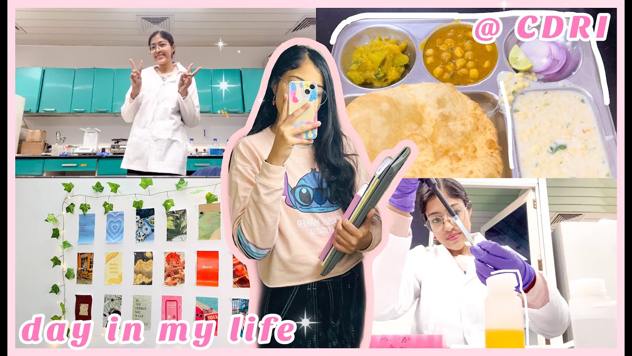 Day in my life @CDRI 🧫📚Virtual campus tour, Chill time in lab💖