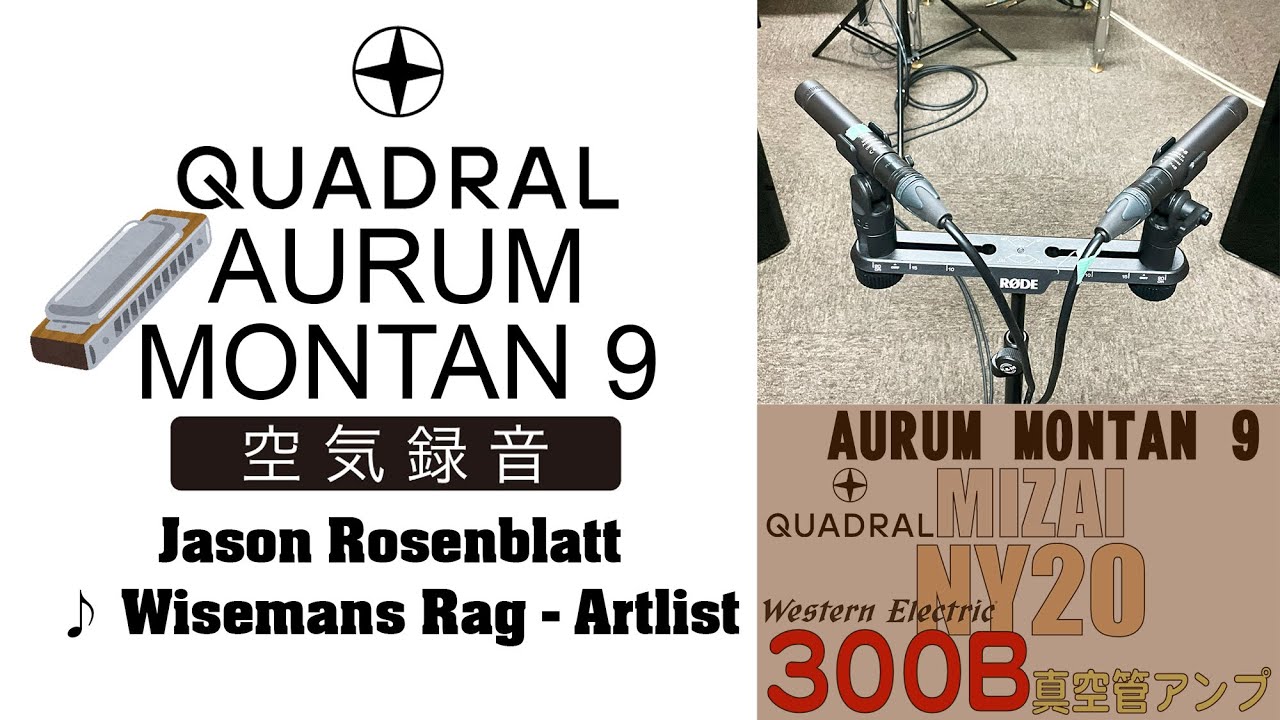 【公式】JAZZ音楽 ♪ Wisemans RagをMIZAI NY20トランス、300B真空管搭載の試作アンプとドイツ製スピーカーquadral AURUM MONTAN 9で空気録音を聴く