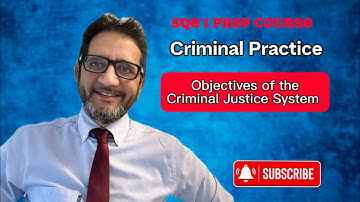SQE1 - Objectives of the CJS