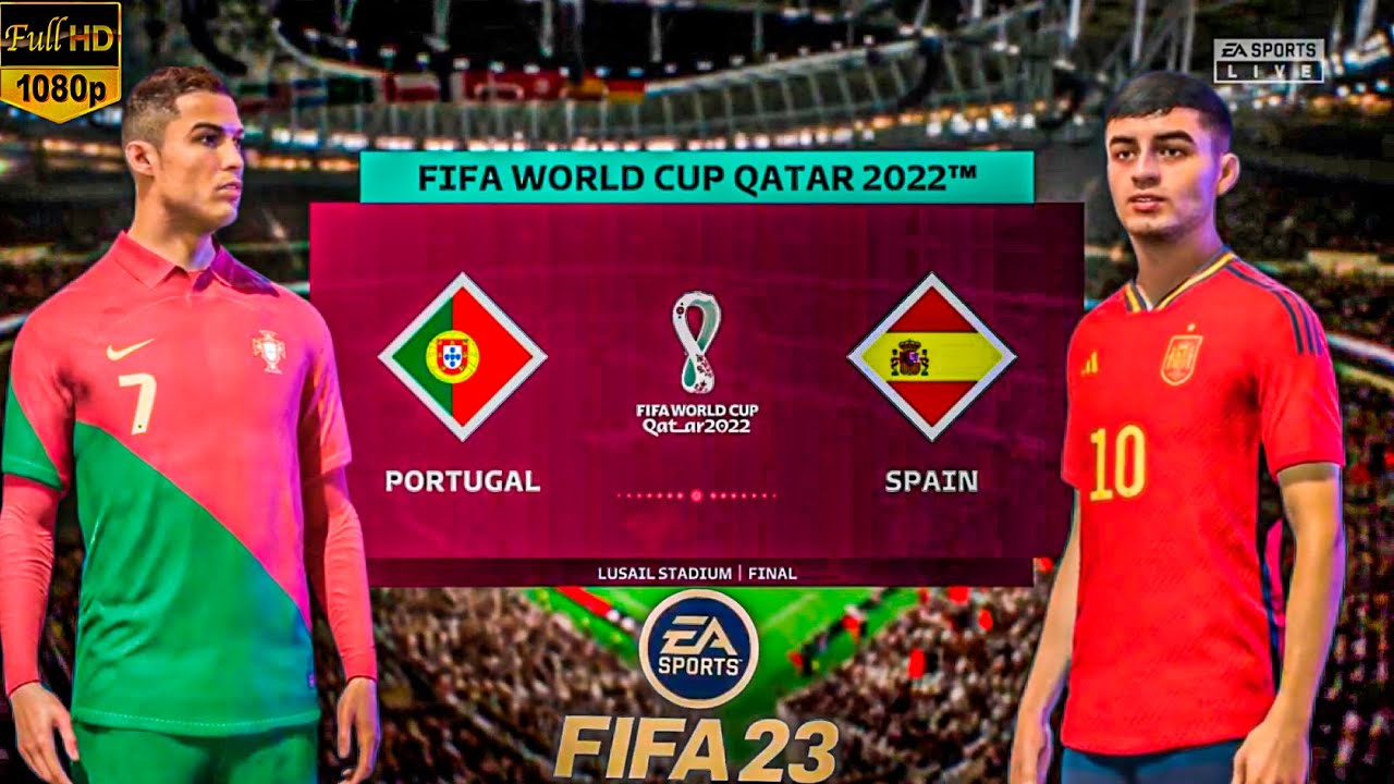 FIFA 23 Portugal vs Spain World Cup Final 2022 Full Match! YouTube