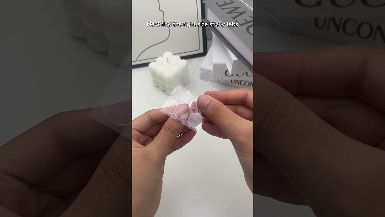 How To Apply Press On Nails With Sticky Tabs Pressonails Stickytab Nailstyle Fakenails