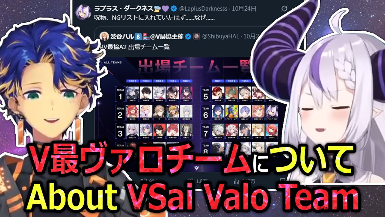 【VSai】Astel and Laplus' Thoughts on the Valo Team【hololive JP/holostars JP】【Eng/JP Sub】