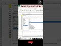 units used in Excel tips and tricks 😉🤟🤟 #excel #viral #computersikshahub #spreadsheets #trending