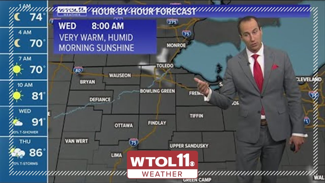 Wednesday humid, partly sunny; highs reach low 90s | WTOL 11 Weather ...
