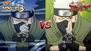 Naruto Ultimate Ninja Heroes 3 VS Naruto Ultimate Ninja Impact-Characters Ultimate Jutsu Comparison