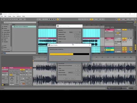 How to import, Export audio in Ableton Live