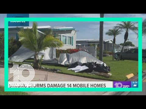 Neighbors in Ellenton community detail strong storms that damaged 14 mobile homes