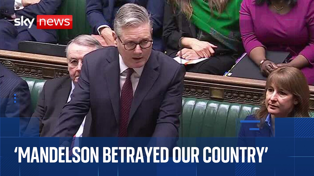 PMQs | Starmer says Mandelson 'lied repeatedly' before his appointment as US ambassador