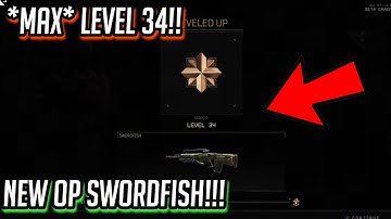 *MAX* LEVEL 34 IN BLACK OPS 4 BETA!! UNLOCKING *NEW* SWORDFISH 4 ROUND BURST! THE *NEW* (M8)