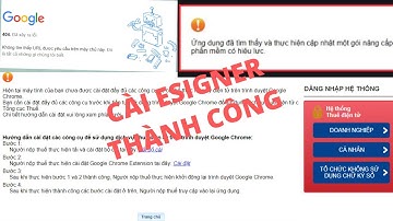 Hướng dẫn cài Esigner1.0.8  trên Thuedientu.gdt.gov.vn 2022 bị lỗi Error 404