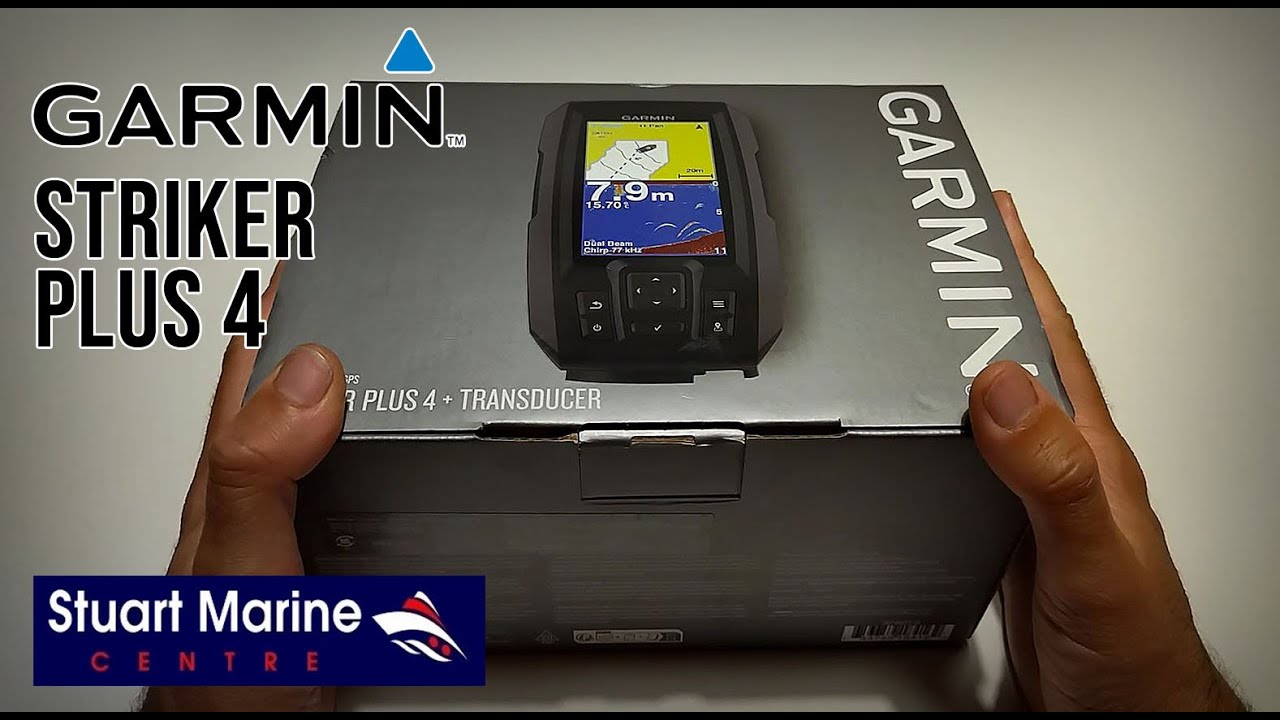 Unboxing of the Garmin Striker Plus 4 fish finder 