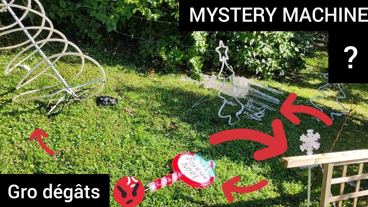 JE VOUS DÉVOILE LA MYSTERY MACHINE !! + GROS DÉGÂTS SUR DÉCORATION DE NOËL !! 😨