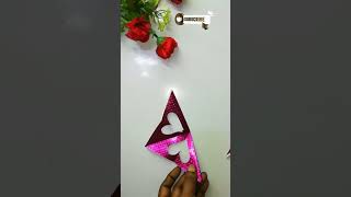 Making dil shape #shape heart #dil | paper dil craft | origami arts | paper paper