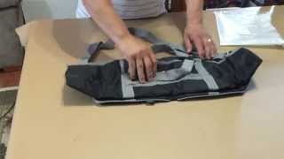 Unfolding and folding Lavievert Foldable Travel Duffle Bag