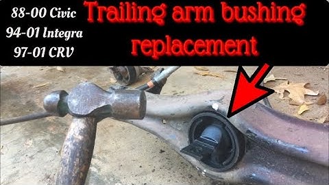 Quick Trailing Arm Bushing replacement for civics, Integras and CRVs