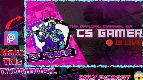 How to make a professional gaming live stream thumbnail on android | How to make gaming thumbnail