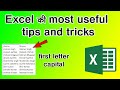 three trick for excel users must know. autofit column, and first letter capital in excel sheet.