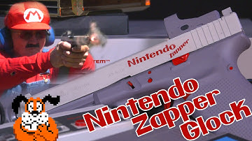 UNBELIEVABLE Nintendo Zapper Glock Conversion- Duck Hunt Style! (4K Super Slow Mo)