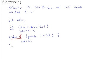 Java 1: If-Anweisung (else if)