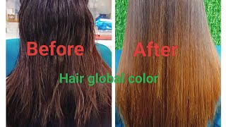 hair global colour easy method steps by steps #haircolor @beautytipsbychanda1996