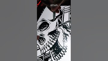 SKULL ART DRAWING! #procreate #artwork #art