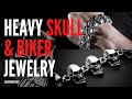 Heavy Skull Bracelets &amp; Biker Jewerly @ www.Silverwow.net