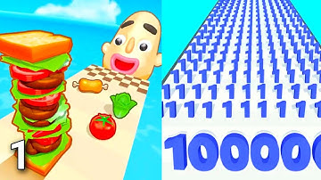 Sandwich Runner vs Number Run Speedrun Gameplay Part 1