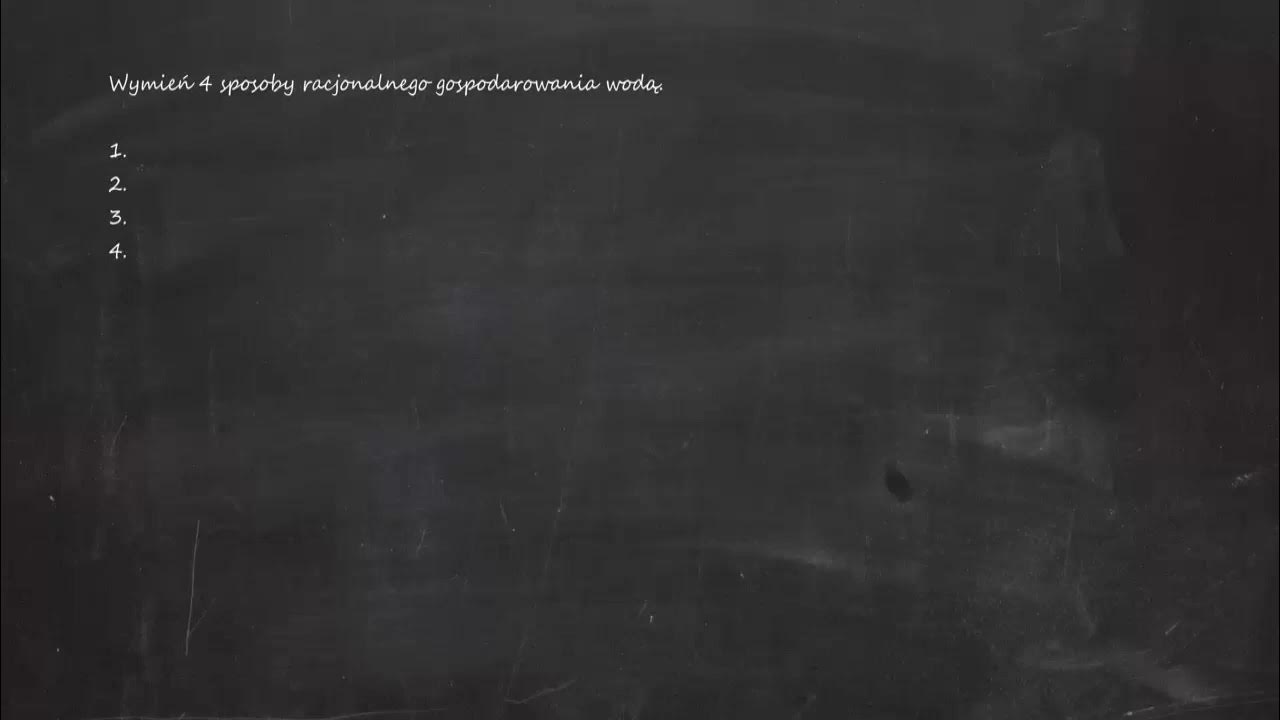 Wymień 4 Sposoby Racjonalnego Gospodarowania Wodą www.youtube.com